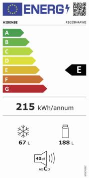 Hisense RB329N4AWE Koel-vriescombinatie