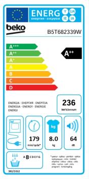 Beko B5T682339W Warmtepompdroger