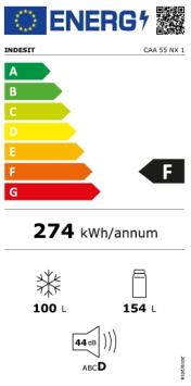 Indesit CAA55 NX 1 Koel-vriescombinatie